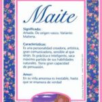 Descubre el significado profundo del nombre Maite y su influencia en la personalidad